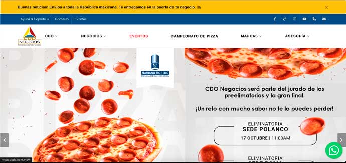 Pagina web CDO NEGOCIOS